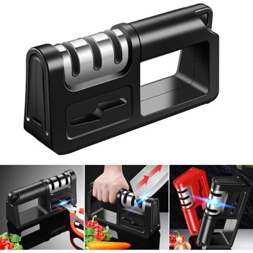High quality Knives Sharpener 4 in 1 Professional Kitchen Sharpener for Knives and Scissors Sharpening for All Household Knives