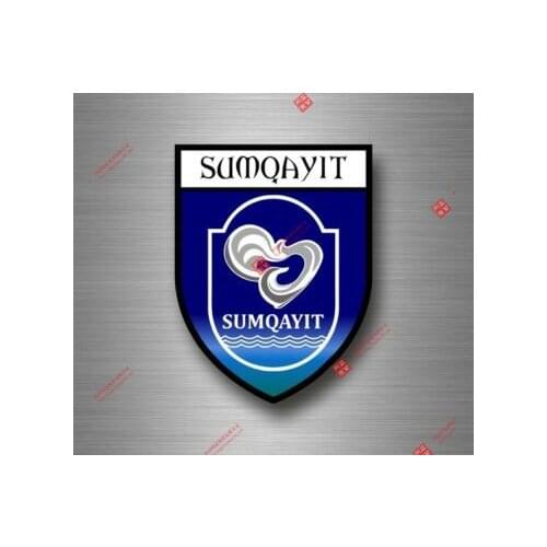 Funny Racing Sticker Decal Souvenir Car Coat Arms Shield City Travel Azerbaijan Sumqayit Car Decal Decoration Laptop