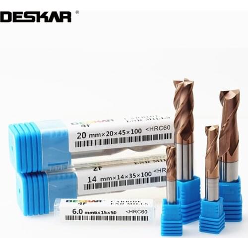 1PC HRC60 1x4x3x50L 1x4x4x50L 1.5x4x4x50L 2x4x3x40L 2x4x6x50L 2.5x4x8x50L 3x3x8x50L 4x4x10x50L Endmills CNC Lathe Cutting Tools