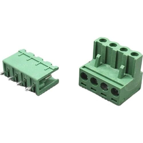 10sets 2EDG 5.08mm plug + socket 2P 3P 4P 5P 6P 7P 8P 180 degree Straight LEG splice connector terminal 2EDG5.08 Free shipping