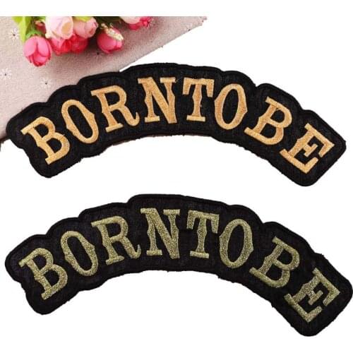 10pcs/lot Large 3d Embroidery Patches Letters Gold Silver Black Strange Things Clothing Accessories Badge Clothes