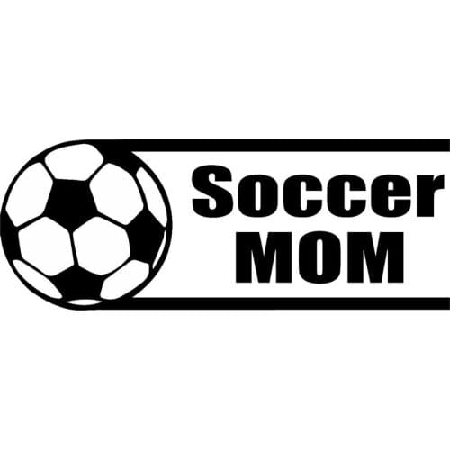 15x6cm Soccer Mom Sports window Styling Fashion Personality Vinyl Sticker Decal car stickers