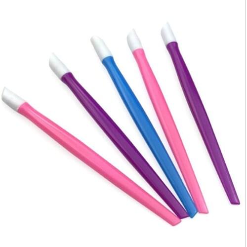 2000Pcs/Lot Sticker Cuticle Pusher Cleaning Bar Nail Pick Beauty Sticker Exfoliate Nail Edge Dead Skin Manicure Tool HA2201