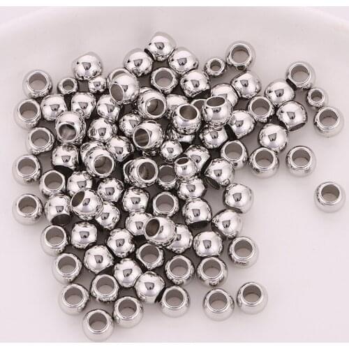 50pcs/Lot 8mm Gold Silver Hair Braid Beads Dreadlocks Hair Ring Braid Dreads Dreadlock Beads Cuffs Clips Approx 4mm Hole