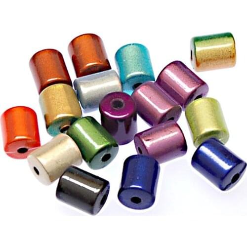 Miasol Miracle beads/perles magiques acrylic loose beads 8*10mm tube miracle beads random mixed color For Diy Jewelry Making