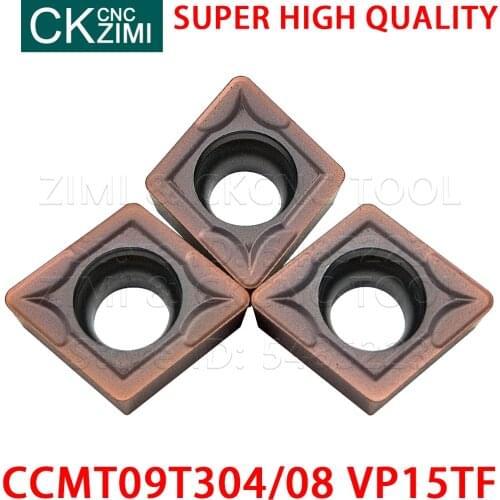 CCMT09T304 VP15TF CCMT09T308 VP15TF Carbide Inserts External Turning tools inserts CNC metal lathe tool CCMT for stainless steel