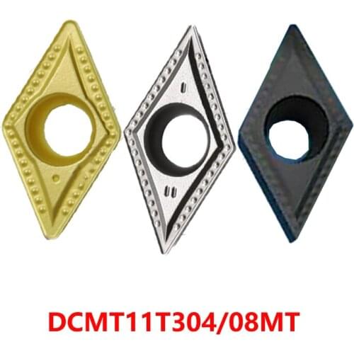 DCMT11T304 DCMT11T308 MT CT3000 TT8115 TT8125 TT7310 DCMT 11T304 11T308 Carbide Inserts Lathe Cutter Turning Tool 100% Original