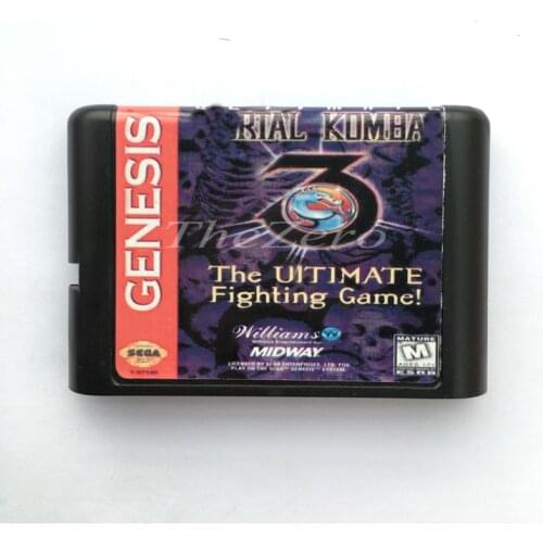 Kmbt Mort The Uitimate Fghting Game EU/JAP Shell for 16 bit Game Card for Genesis System for Sega Mega Drive