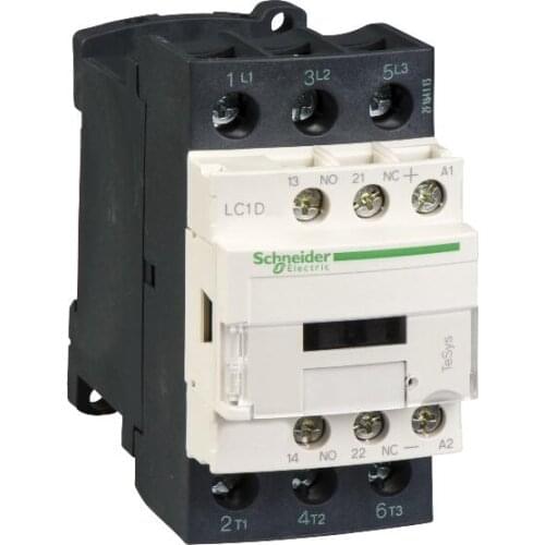 LC1D25BD TeSys D contactor - 3P(3 NO) - AC-3 - = 440 V 25 A - 24 V DC coil
