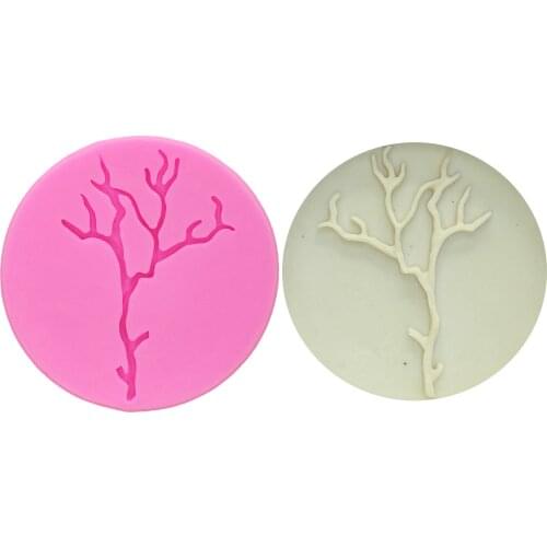 M0719 Halloween tree branches silicone mold biscuits chocolate candy candy biscuits cake decoration tools