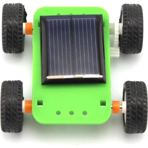 Solar Power Mini Car DIY Assembly Vehicle Kids Experiment Educational Toy Gift