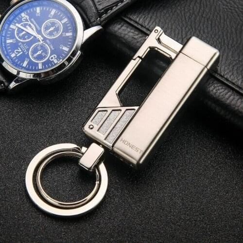 Multi-function Key Buckle Inflatable Lighter New Car Key Pendant Personality Ideas Smoking Accessories for Weed Cool for Men