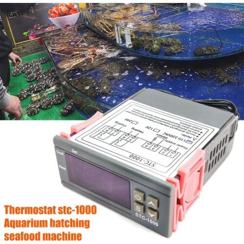 Multi-function Digital Constant Temperature Controller Thermoregulator for STC-1000 With Sensor can CSV