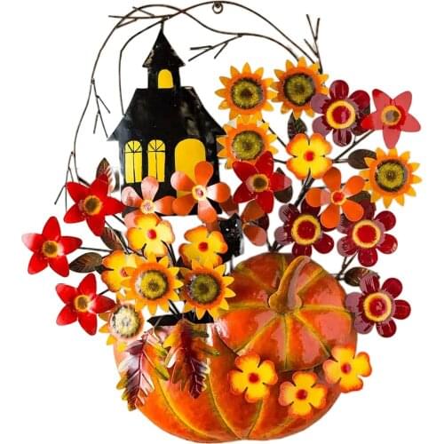 Art Thanksgiving 3D Pumpkin Wall Hanging Ornament Crafts for Home Office