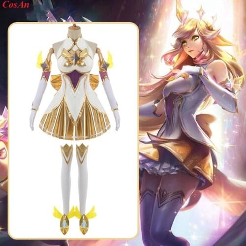 New Arrival Hot Game LOL Soraka Cosplay Costume Fashion Battle Uniform Dress Female Halloween Party Role Play Clothing S-XXL