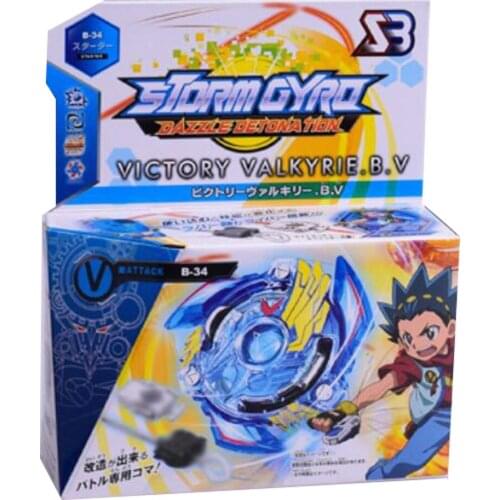 New Spinning Top Spinning Top BURST B34 B35 B36 B37 Launcher And Original Box Metal Plastic Fusion 4D Gift Toys For Children