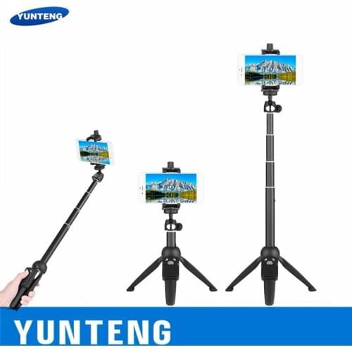 YUNTENG Portable Bluetooth Selfie Stick with Tripod Extendable Foldable Monopod for iphone 11 x Huawei Xiaomi Action Camera DSLR