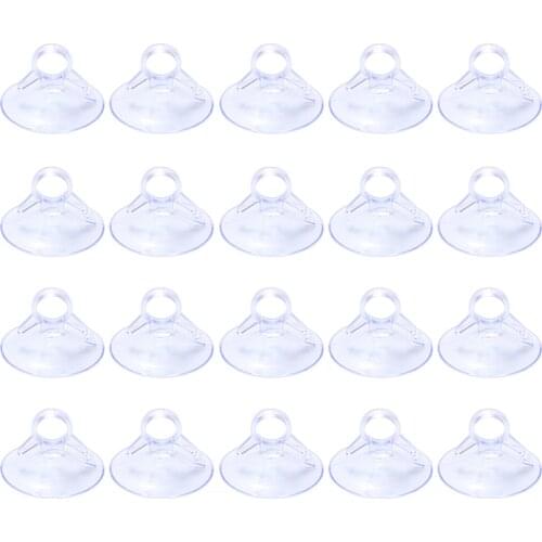 20Pcs Window Suckers 45mm Car Sunshade Suction PVC Cups Transparent Rubber Plastic Window Suckers Kitchen Bathroom Accessories