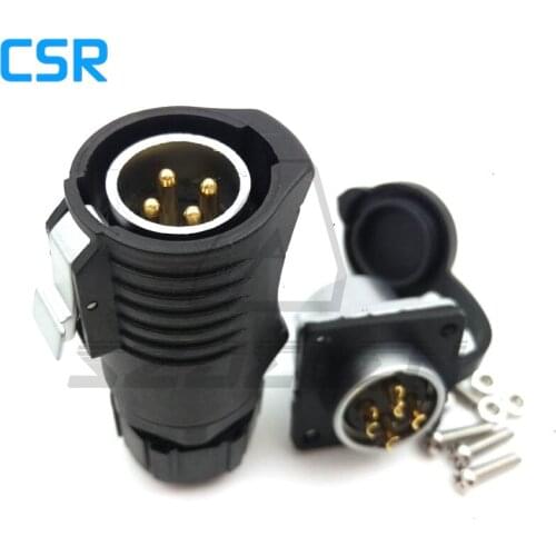 XHP20 series, waterproof connector 4pin , Panel Mount Connector,Power cable connector Plug and socket