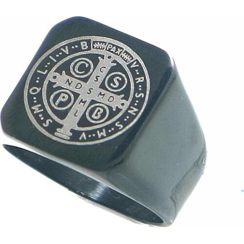 Unisex CSPB CSSML NDSMD Saint Benedict of Nursia Catholicism Christianity Newest Laser Ring
