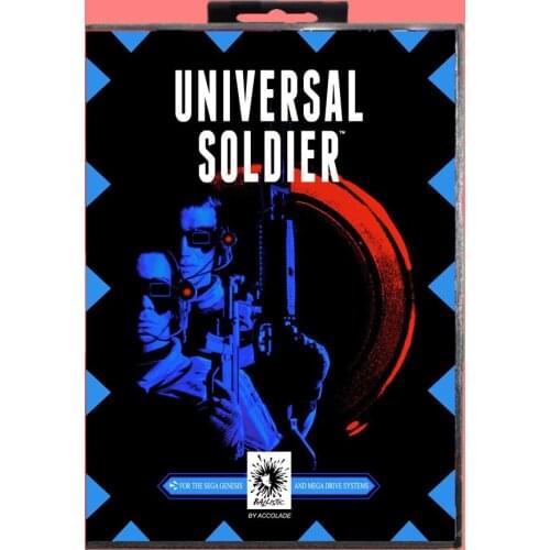 Universal Soldier 16 Bit MD Game card with Retail Box For Sega Genesis & Mega Drive