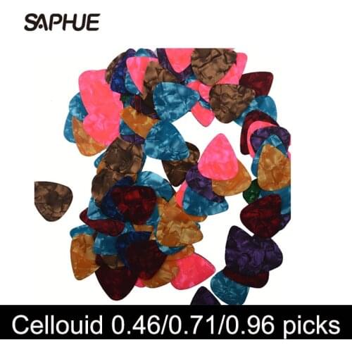 600Pcs Cellouid Acoustic Electric Bass Gutiar pick plectrum guitarra musical instrument 0.46mm/0.71mm/0.96mm Guitar pick