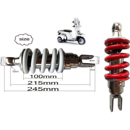 8.5 inch 215mm Motorcycle Rear Shock Shocks for Yamaha Honda Gyro X (TD 01) Gyro canopy (TA 02) red white
