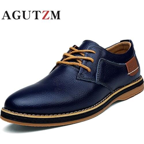 Мужская обувь на шнуровке AGUTZM China At AliExpress