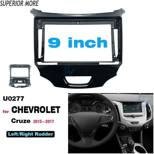 2 Din 9 Inch Car Radio Fascias for Chevrolet Cruze 2015+ Dashboard Frame Installation DVD Gps Mp5 Android Multimedia Player