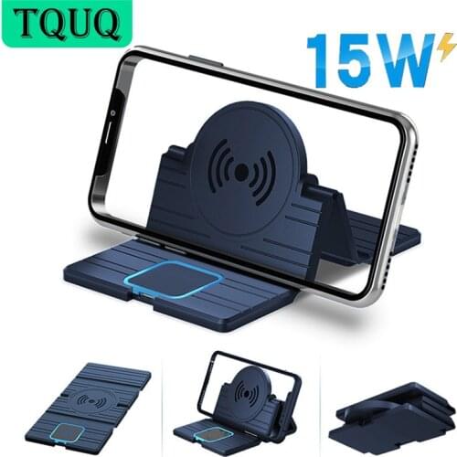 TQUQ Wireless Phone Charger, 15W Fast Wireless Charging Stand Compatible with iPhone 12/11 Pro Max/XS/8, Samsung S20/S21/Note 20