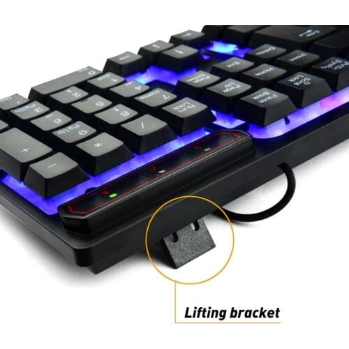 Bluelans Y604 High Quality Durable USBWired RGB Backlight Mechanical Gaming Keyboard Desktop Computer Laptop