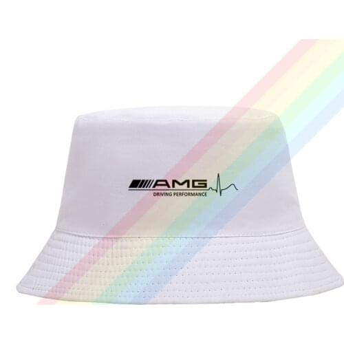 Black Letter Amg Cars White Amazing Cotton Top Comfortable Bucket Cap Men Women Hiking Fishing Hat Two-side