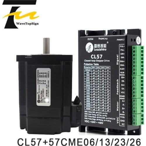 Leadshine NEMA23 2 phase 57CME Series 0.6N.M 1.3N.M 1.2N.M 2.1N.M 2.3N.M 2.6N.M + CL57 Closed Loop Stepper Motor and Driver