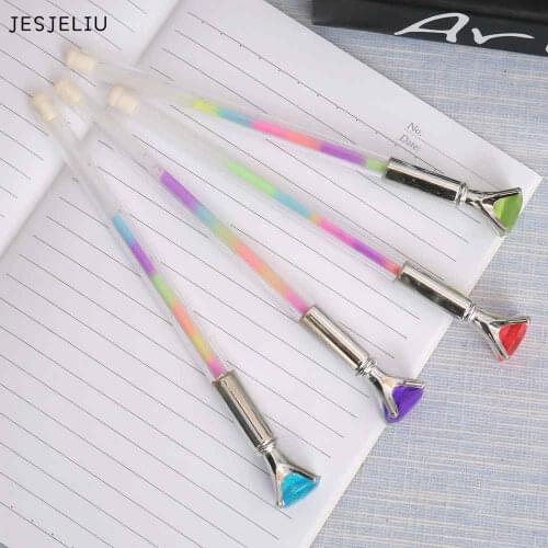JESJELIU 6 olors Cute Kawaii Plastic Gel Pen DIY Chalk Pens For Painting Stationery Gift School Supplies DropShipping