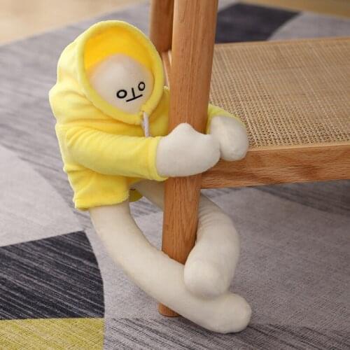 40cm WOONGJANG Dolls Plush Toys Banana Man Dolls Yellow Korea Popular Appease Dolls Birthday Gifts for Children Baby Banana Man