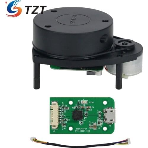 TZT RPLIDAR-A1 360 Degree Laser Scanner Kit 12m Radar Distance Sensor for ROS Car Obstacle Avoidance
