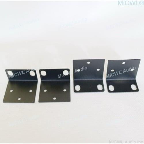 4pcs Metal 1U 19" Rack Mount ear Mounting jointing parts with screw cap for Audio Stage frame box