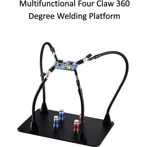 Multifunctional Four Claw 360 Degree Welding Platform with PCB Fixed Magnetic Column for RC Racing UAV Parts Welding Device
