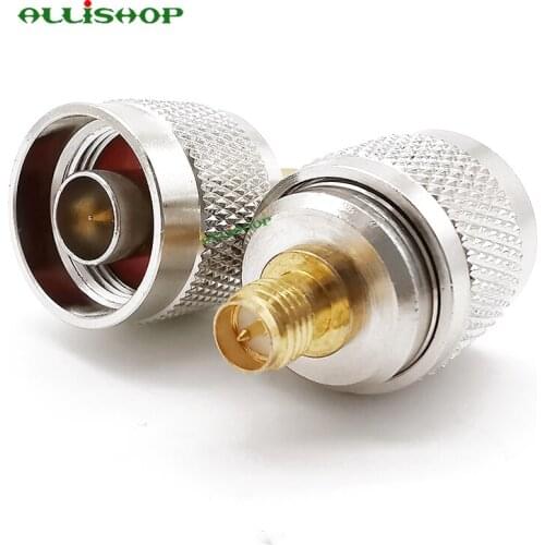 N Male to RP-SMA Female Plug Center RF Connector Adapter RP SMA Jack to N Plug RF Coaxial Cable Connector Converter Adapter