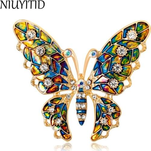 NIUYITID Gold Brooches For Clothes