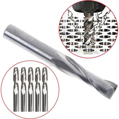 Double Flute Spiral Cutter 6x22mm Cnc Router Bits Drill For Wood Acrylic Pvc