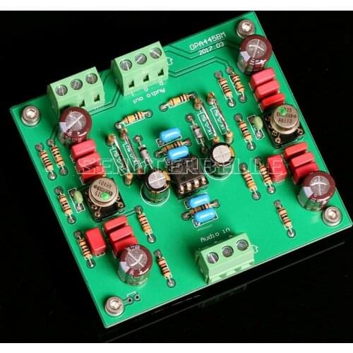 Assembly HiFi OPA445BM Preamplifier Board Two-channel Preamp Finished Board
