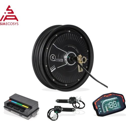 SiAECOSYS QSMOTOR 10x2.15inch 2000W 48V 35kph Hub Motor with EM50SP controller and kits for low speed high torque Electric Scoot