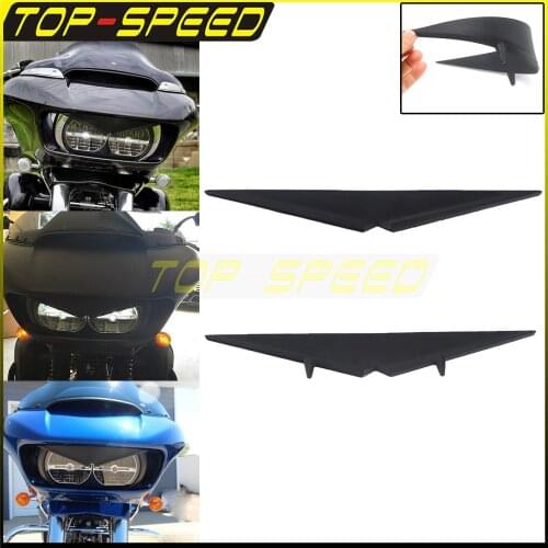 Olecranon Style Dual Headlight Eyebrow Eyelid Trim Bezel Accent Rubber Cover for Harley Touring FLTRX FLTRU FLTRK FLTRXS 15-2020