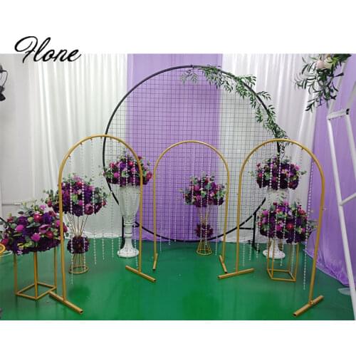Wedding arch pergola backdrop stand n-shaped metal wrought iron road lead artificial flowers stand decoration ornaments
