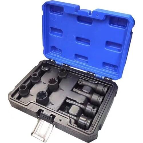 For Volkswagen Audi Benz brake caliper sub-cylinder screw 7T 10T H9 H11 M14 M18 rear wheel bearing removal sleeve tool