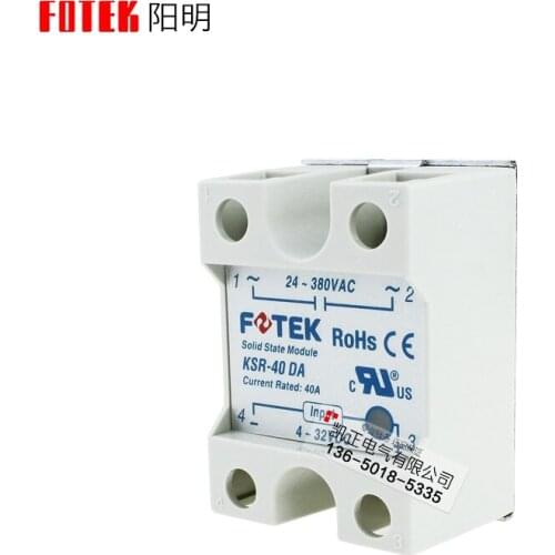FOTEK Solid State Relay Triac Module KSR-40DA/KSR-40DAE/KSR-40DA-H/KSR-25DA/25DA-H KSR-50DA/50DA-H KSR-75DA/75DA-H