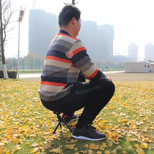 Outdoor Portable Folding Chair Triangle Small Stool Fishing Beach Multi-function Tableware