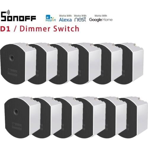 SONOFF D1 Wifi Smart Dimmer Switch DIY For eWelink APP Remote Control Support 433MHz Compatible With Alexa Google Home Assistant