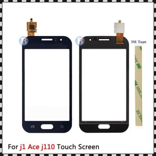 High Quality 4.3" For Samsung Galaxy j1 Ace j110 Touch Screen Digitizer Sensor Outer Front Glass Lens Panel Black White+Tracking